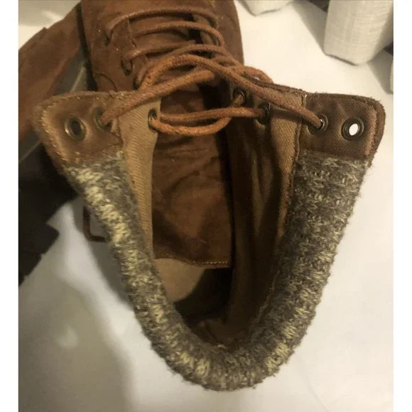 Arizona Jeans Co. Women's Yetta Ankle Boots Size 8M Brown Suede Sweater Lined - Picture 9 of 12